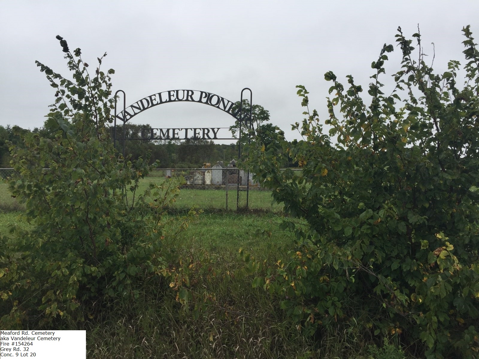 Meaford Rd. Cemetery aka Vandeleur Cemetery