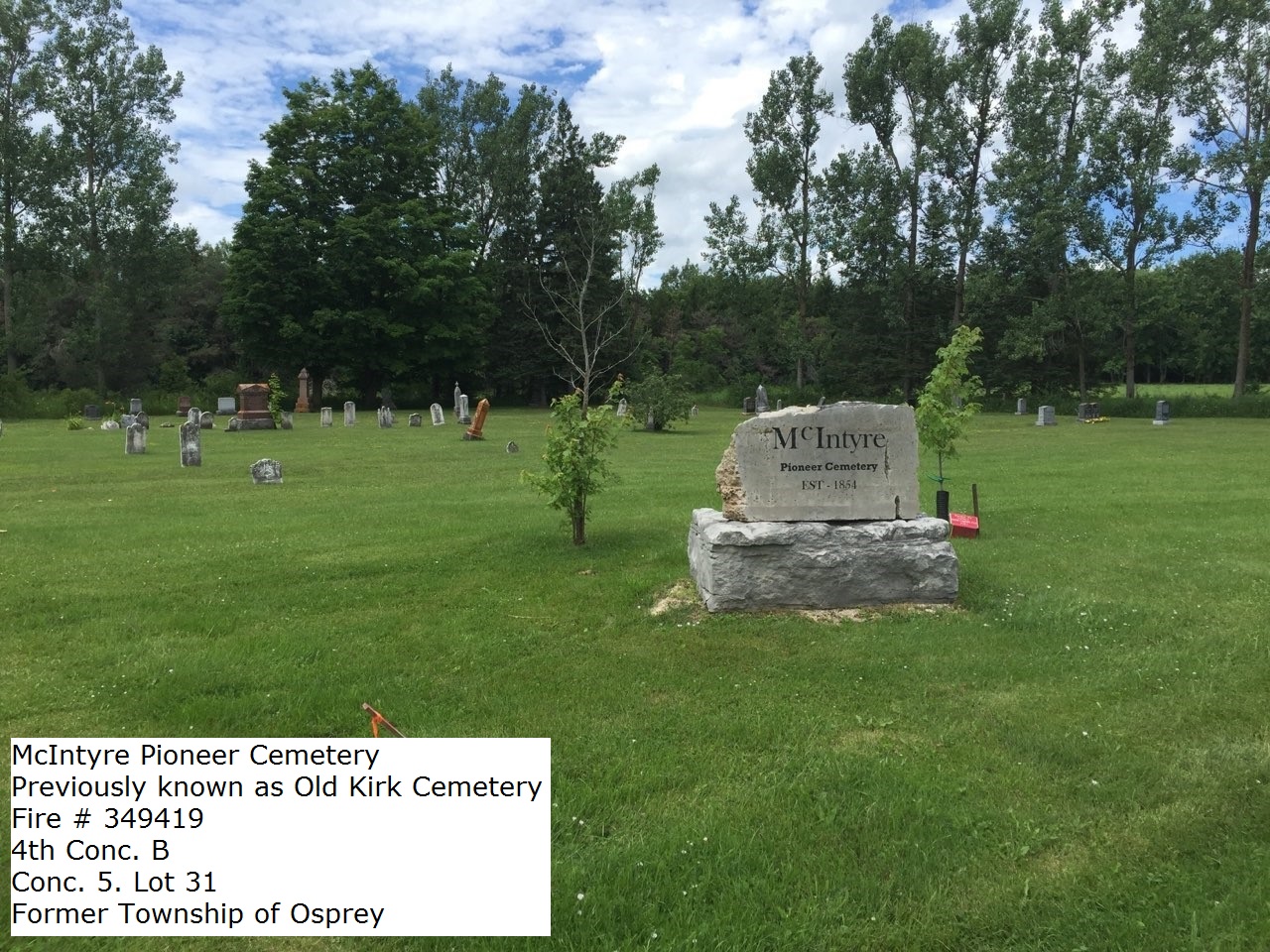 Picture of McIntyre Pioneer Cemetery aka Old Kirk Cemetery